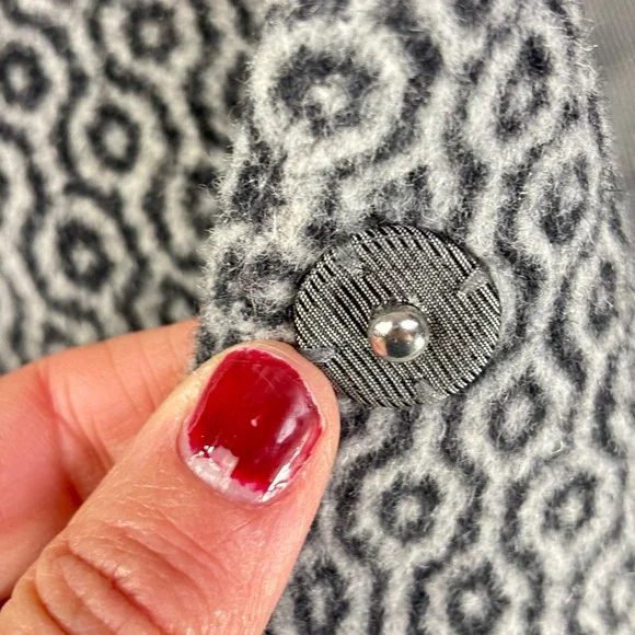 J. Mclaughlin Wool Angora Peacoat Dress Coat Women's Small Old‎ Money Classic - Picture 9 of 9